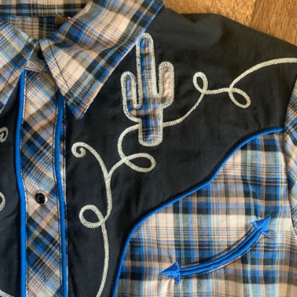 🆕 Roper Applique Cactus Snap - Picture 4 of 15